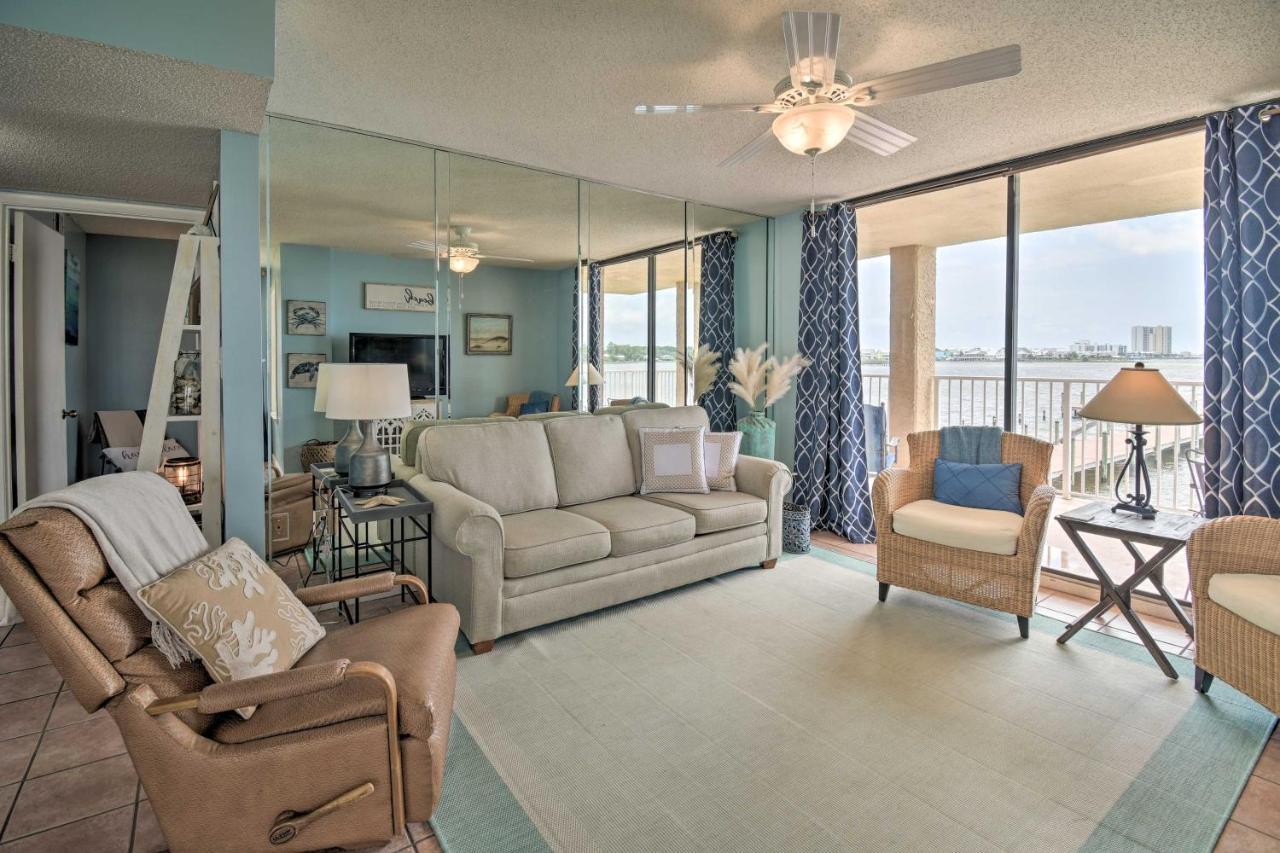 Waterfront Gulf Shores Condo With Patio, Pier And Pool Exterior foto