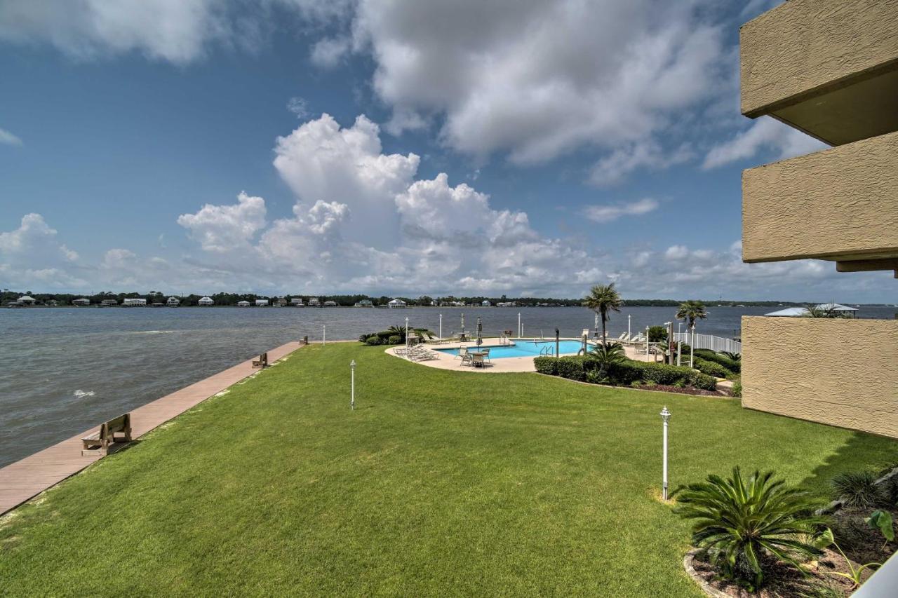 Waterfront Gulf Shores Condo With Patio, Pier And Pool Exterior foto